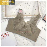YUNWUXIN超薄无钢圈大胸显小文胸聚拢收副乳蕾丝清爽透气胸罩女 24303胸罩