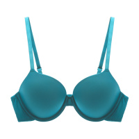 YUNWUXIN性感小胸聚拢文胸厚杯光面舒适女士日系内衣细带胸罩上薄下厚胸罩