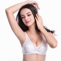 YUNWUXIN夏季薄款聚拢无钢圈文胸内衣超薄胸罩小胸睡眠无钢托性感乳罩胸罩