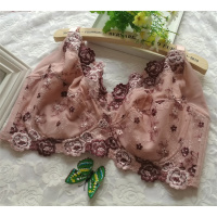 YUNWUXIN夏季薄款特大码罩杯大号内衣无海绵胖mm加肥加大胸罩包聚拢EF胸罩