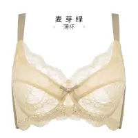 YUNWUXIN大胸显小夏季性感蕾丝超薄款内衣女软钢圈聚拢上托防下垂文胸罩胸罩