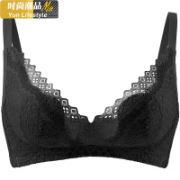 YUNWUXIN超薄杯大胸显小文胸 防凸点胸罩性感蕾丝无钢圈薄款内衣女胸罩