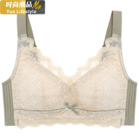 YUNWUXIN无钢圈薄款大胸显小调整型文胸聚拢收副乳防下垂大码罩杯内衣女胸罩