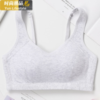 YUNWUXIN运动内衣女无钢圈薄款学生高中少女大胸显小文胸夏季健身跑步胸罩胸罩