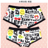 YUNWUXIN龙猫棉情侣卡通内裤低腰甜美诱惑内衣叮当猫性感可爱棉质面料胸罩