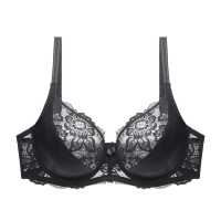 YUNWUXIN欧美风内衣女薄款文胸罩大码收副乳大胸显小罩杯缩胸瘦胸罩