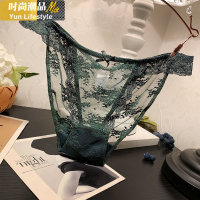 YUNWUXIN内物府性感蕾丝内裤女士低腰透明诱惑少女学生透气棉裆三角裤头内裤