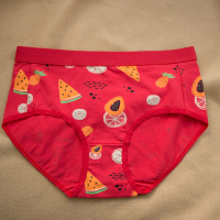 YUNWUXIN情侣一对结婚红本命年红色内裤女棉可爱创意男生平角裤女生婚庆内裤