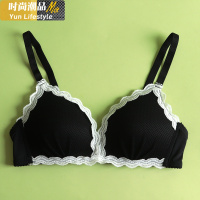 YUNWUXIN日系甜美花边内衣少女小胸聚拢薄款性感蕾丝舒适无钢圈文胸罩胸罩