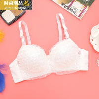 YUNWUXIN内衣女薄款无钢圈聚拢文胸蕾丝性感小胸调整可爱胸罩学生高中少女胸罩