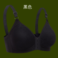YUNWUXIN前搭扣文胸4排扣中老年妇女妈妈内衣薄透气收副乳聚拢无钢圈胸罩胸罩