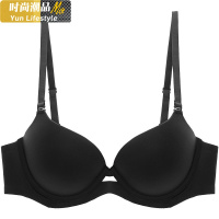 YUNWUXIN光面内衣女士小胸聚拢文胸加厚杯款日系磨毛细带舒适简约胸罩胸罩