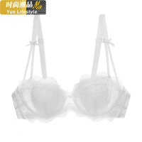 YUNWUXIN祝福法式蕾丝内衣女性惑夏季薄款大胸显小胸聚拢上托文胸罩胸罩