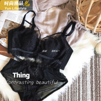 YUNWUXIN新款薄款文胸 超薄大码性感法式蕾丝内衣大胸显小聚拢上托胸罩胸罩