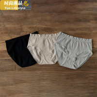 YUNWUXIN靴下物三条装莫代尔内裤套装女春夏中腰蕾丝边蝴蝶结棉质三角裤内裤