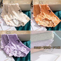 YUNWUXIN3条装 逐鹿少女甜美可爱内裤女棉透气蕾丝低腰棉裆三角短裤头内裤