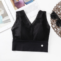 YUNWUXIN蕾丝性感美背文胸女无钢圈透气薄款内衣小胸平胸聚拢上托胸罩胸罩