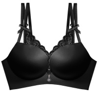 YUNWUXIN蕾丝性感内衣女小胸聚拢无钢圈文胸加厚9cm超厚少女平胸胸罩胸罩