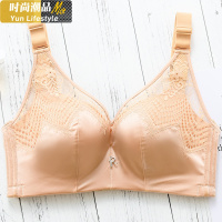 YUNWUXIN大码豹纹文胸胖mm无钢圈聚拢美背200斤防下垂大胸显小防外扩胸罩胸罩