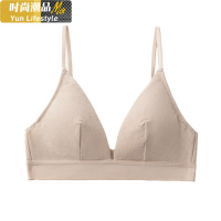 YUNWUXIN靴下物新款莫代尔吊带胸罩无钢圈内衣女法式三角杯小胸文胸春夏季胸罩