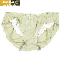 YUNWUXIN萝莉小公主少女甜美日系可爱蕾丝舒适棉质透气中腰内裤女内裤
