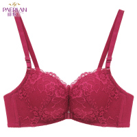 YUNWUXIN 无钢圈前扣蕾丝边女文胸罩 小胸聚拢性感美背舒适内衣胸罩