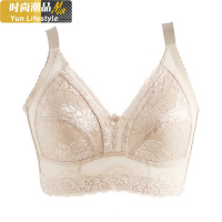 YUNWUXIN大胸显小罩杯文胸无钢圈超薄款胖MM加大码胸罩缩胸显胸小内衣女胸罩