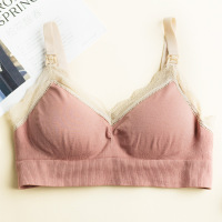 YUNWUXIN哺乳期内衣红色孕妇本命年喂奶胸罩无钢圈聚拢防下垂上托产后文胸胸罩