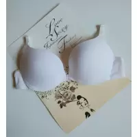 YUNWUXIN黑色文胸日系前扣细带美背聚拢文胸少女性感小胸露背内衣文胸春夏胸罩