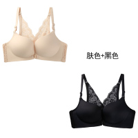 YUNWUXIN内衣女无钢圈前扣美背文胸聚拢小胸罩厚性感上托学生高中少女胸罩