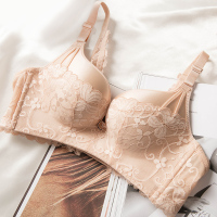 YUNWUXIN加厚内衣女无钢圈小胸聚拢显大性感上托超厚收副乳蕾丝文胸胸罩胸罩