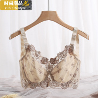 YUNWUXIN琐思罩杯大码内衣女有钢圈夏季薄款大胸显小防下垂聚拢上托文胸胸罩