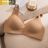 YUNWUXIN果冻胶无钢圈内衣女小胸聚拢收副乳防下垂加厚上托乳胶文胸罩胸罩