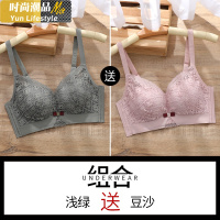 YUNWUXIN平胸加厚内衣女特厚4cm馒头杯聚拢显大不空杯上托小胸无钢圈文胸胸罩