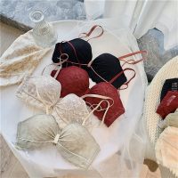 YUNWUXIN小胸聚拢]蕾丝无钢圈内衣女调整型平胸专用上托文胸罩 6840胸罩