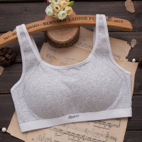 YUNWUXIN内衣女学生高中少女无钢圈收副乳运动文胸棉聚拢定型薄款胸罩夏胸罩