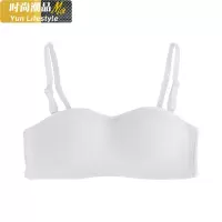 YUNWUXIN女生抹胸可拆卸无肩带防滑白色内衣女小胸聚拢无钢圈胸罩文胸裹胸抹胸
