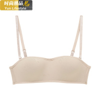 YUNWUXIN内衣女夏季无钢圈薄款聚拢隐形文胸大胸显小胸少女无肩带抹胸抹胸
