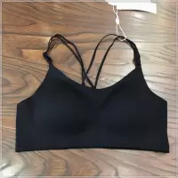 YUNWUXIN古妃26801细带交叉美背内衣乳胶胸垫零感抹胸式文胸聚拢上托胸罩抹胸
