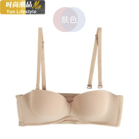 YUNWUXIN无肩带隐形文胸罩性感内衣女有钢圈薄款婚纱聚拢防滑抹胸夏季抹胸