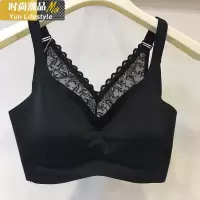 YUNWUXIN古妃美背文胸内衣女无钢圈聚拢上托蕾丝薄款胸罩学生睡眠抹胸抹胸