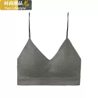 YUNWUXIN简约吊带少女美背学生内衣裹胸细带防走光聚拢打底无钢圈抹胸胸罩抹胸
