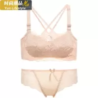 YUNWUXIN夏季新款无钢圈美背性感蕾丝薄款内衣女小胸聚拢防走光裹抹胸文胸抹胸