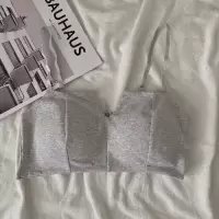 YUNWUXIN夏季新款内衣防走光性感美背少女无钢圈聚拢胸罩文胸薄款抹胸上衣抹胸