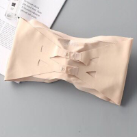 YUNWUXIN无肩带抹胸内衣女带胸垫裹胸式外穿美背文胸防滑防走光大胸显小胸抹胸