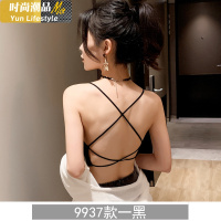 YUNWUXIN司芮交叉美背吊带网红款小背心女学生内衣夏运动瑜伽打底裹胸抹胸吊带