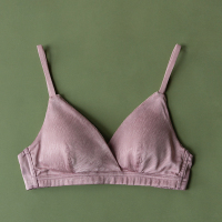 YUNWUXIN靴下物内衣女大胸显小胸聚拢薄款无钢圈三角杯文胸性感法式胸罩胸罩