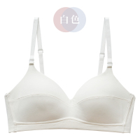 YUNWUXIN无钢圈莫代尔棉质内衣大胸显小胸聚拢少女学生薄款文胸罩夏季胸罩