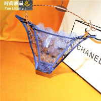 YUNWUXIN▲睫毛▲性感蕾丝内裤女 诱惑性惑女装丁字裤 T裤 细带可调内裤