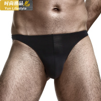 YUNWUXIN男士低腰色U凸弹力紧身性感T内裤冰丝滑露臀丁字裤透气T裤运动内裤